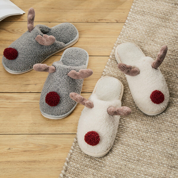 Winter Christmas Custom Fruit Indoor Bedroom Beautiful Slippers For Women