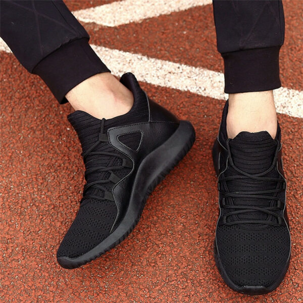 Latest Men's Black Casual Running Sport Shoes Sneakers