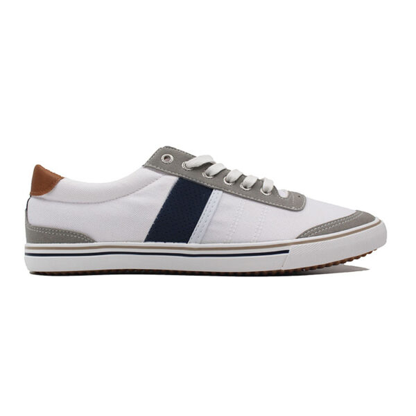 Vulcanized Stylish Plain Sneaker Rubber Canvas Shoe