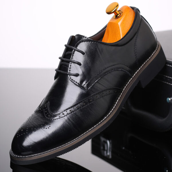 European Derby Italian Mocassin Shoes High Quality Men's Formal Oxfords Leather Dress Shoes Brogue