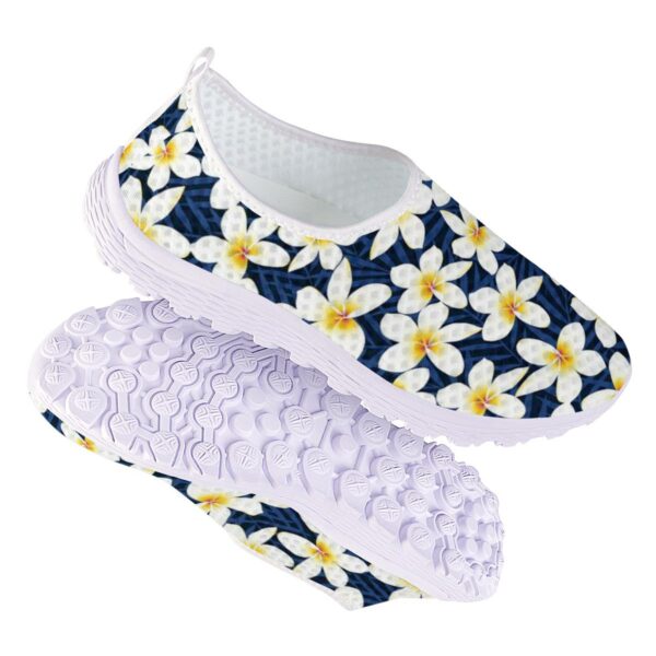 Polynesian Women Running Shoes Custom Shoes Printing Sneakers White