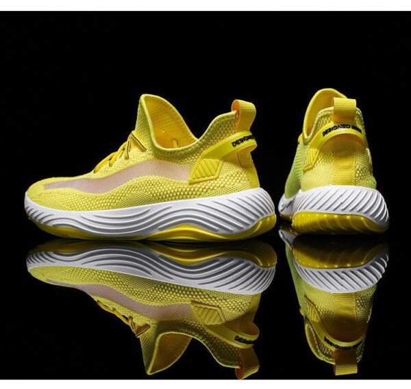 Men Cool Fashion Sneakers For Gym and Casual Shoe Yellow