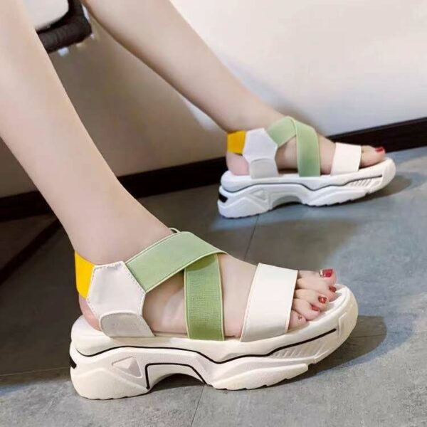 Famous Summer Fleece Flat Designs Platform Sandals For Females