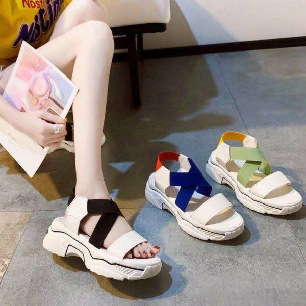 Famous Summer Fleece Flat Designs Platform Sandals For Females